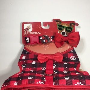NEW DOG COLLAR & HARNESS SET SIZE M